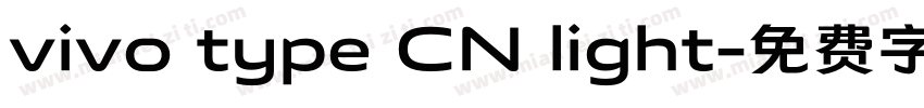 vivo type CN light字体转换